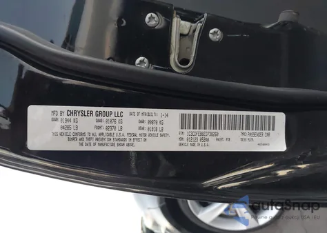 2014 Dodge Dart Gt z USA, uszkodzony, nr VIN 1C3CDFEB6ED738260